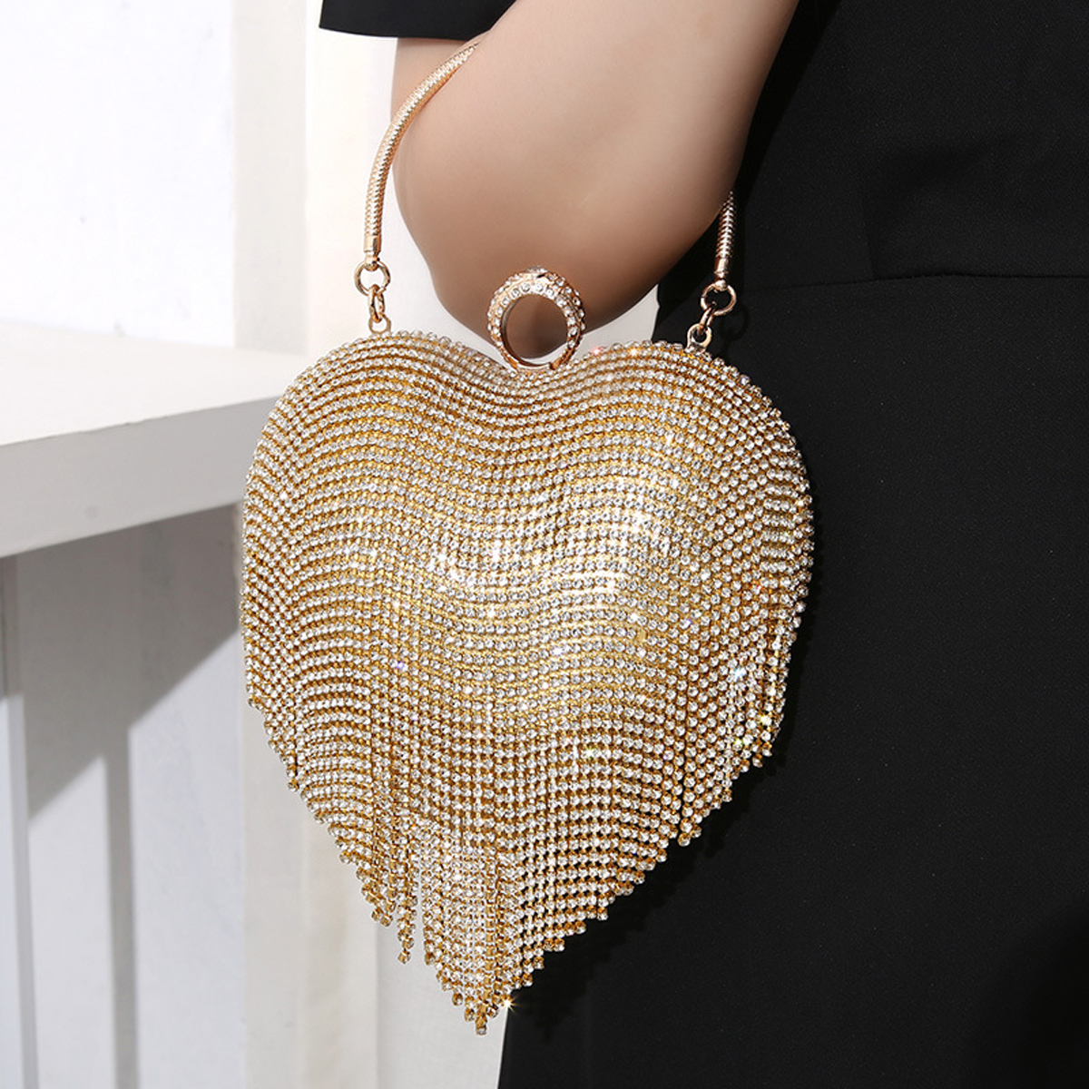 Rhinestone Evening Bag Heart P – Wedding Vendor recenzja i cena
