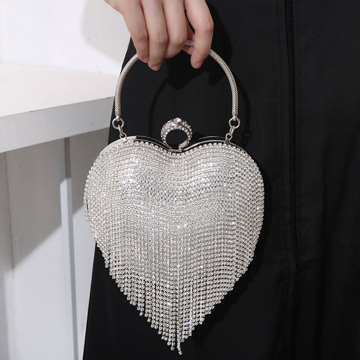Rhinestone Evening Bag Heart P – Wedding Vendor recenzja i cena